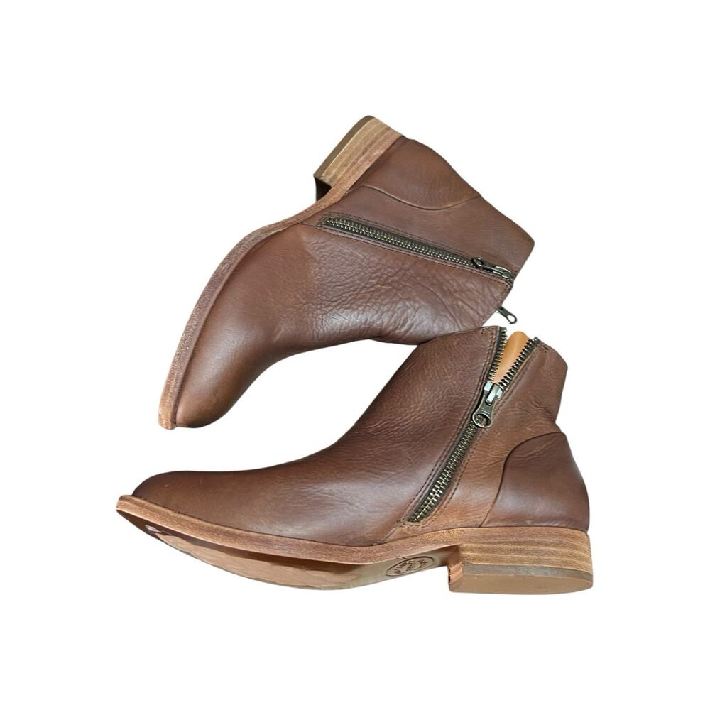 Korke-Ease Brown Leather Ankle Booties Women’s Shoe Size 7.5 - Picture 5 of 6